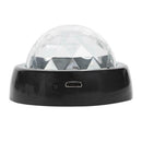 USB Rechargeable Mini Magic Ball Flashing RGB LED Car DJ Light Auto Decor Lamp