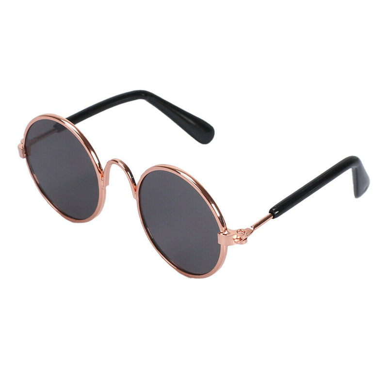 Lovely Dog Cat Glasses Pet Eye Protection Sunglasses Photos Props (Black) A