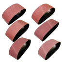 18 Pcs 3 Inch X 21 Inch Aluminum Oxide Sanding Belt(3 Each Of 60 80 120 150