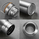 2Pcs Solid Sports Water Bottle 25oz Flask Leakproof Drink Cup For Women Men