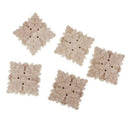 5 pcs Sculpte Wood Floral square European style Sculpture wall lamp House D