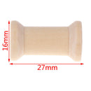 10Pcs Wooden Bobbins Spools Reels Organizer For Sewing Ribbons Twine Wood Cra BX