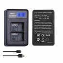 For Dmw-Bmb9E Usb Lcd Display Dual Port Battery Charger For Panasonic Lumix W2C7
