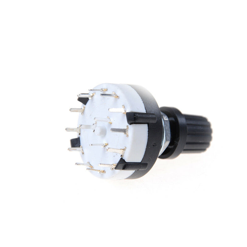 1Pcs 3P4T 3 Pole 4 Position Single Wafer Band Selector Rotary Switch 17g B.AU