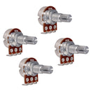 Metric Full Size 18mm Split Shaft Pots A50K & B50K Guitar Potentiometers, 4