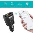 Car Bluetooth FM Transmitter Display Handsfree 2.1A Dual USB Auto Charger