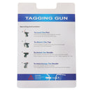 Clothes Garment Price Label Tagging Gun+6 Tagging Needles+800 Barbs Black