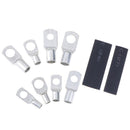 140PCS Car Copper Ring Lug Terminal Heat Shrink Tubing Battery Wire Connectors