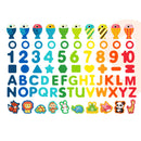 Wooden Puzzles Set for Toddlers ABC Letter and Number Learning Board Game Early