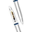 0.5mm Nib Fountain Pen with Eyedropper High Capacity Transparent Pens Offic