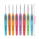 8pcs Crochet Hook Aluminum Knitting Needles Weave Craft Yarn Crochet Nee  Jf Gw