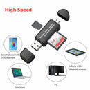 Micro USB OTG To USB 2.0 Micro SD/Adapter SD Card Reader With Standard USB Male^