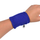 1pc Wrist Sweatband Athletic Sports Wristband Armband Wallet Zipper Pocket .ES