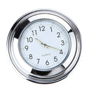 7/8" 1" Motorcycle Bike Chrome Waterproof White Dial Handlebar Clock Glow Watch