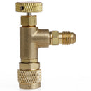 1Pc R410 90 Degree Refrigeration Adapter Connector Gauges Hose Refrigerant