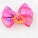 20pcs/lot Pet Decor Assorted Bows with Rubber Bands Pet Cat Dog Hair NEW