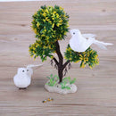 2pcs White Feather Artificial Foam Doves Lover Peace Doves Bird Home Decor