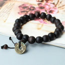 2 pcs Chic Wood Beads Bracelet Buddhist Prayer Bead Tibet Bangle Wrist Ornament