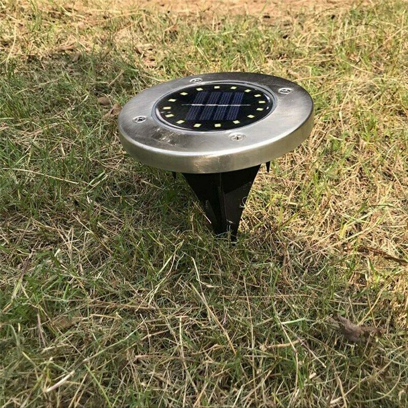 Solar Power Buried Light Ground With 16Led 2V/100Ma Lamp Outdoor Path Garde