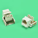 2X White RJ11 6P4C Headset Telephone Module Keystone Jack Socket Phone modules~ï¼ˆ