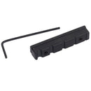 Adjustable Pom Nut Slotted for 5 Strings Bass Guitar Replacement Parts Blac