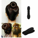 3 Pcs Set Hair Fast Bun Magic Foam Sponge Hair Tool Bun Maker T Plate M4Q1 O4S9