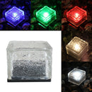 Crystal Solar Power Cube LED Light Waterproof Buried Yard Lamp White