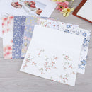 10Pcs  Fresh and Elegant Floral Envelope Letterhead Cherry Roses Letter Paper JR