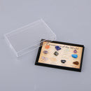 12 Small Polished Gemstones of the World in a Mini Display Case Gift