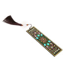 DIY Special Shaped Diamond Painting Leather Tassel Bookmark Creative Crafts