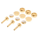 1 Pack Trumpets Finger Buttons Connecting Rods Valve Caps Cover, Golden