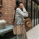 Casual Wild Shoulder Beach Bag Rattan Beach Straw Bag Messenger Bag