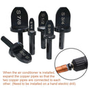 6pcs Multifunction Copper Pipe Swaging Tool Drill Bit Set Portable Bearing Steel