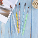 5Pc Nail Art Brush Tools Painting Drawing Brushes Cuticle Pusher Tool ColorfulOZ