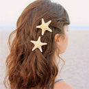 2X Lady Girl Beach Wedding Natural Starfish Sea Star Hair Clip Hairpi OZ