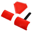 Red Painting Roller Decoration Empaistic Grain Painting Roller with PHandle