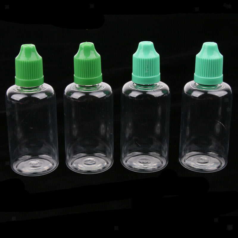 40x Portable Precision Dropper Bottles Juice Liquid Glue Container 50ml