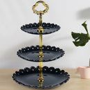 1Set Cake Stand 3 Layers Wedding Cake Plate Stand Dessert Fruits Vegetable