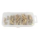 52pcs Copper Sinkers Weights Fast Sinking for Texas Rig Making Bass Fishing