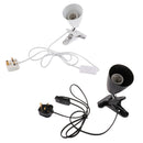 E27 Reptile Lamp Bulb Holder UVB Infrared Basking Light Holder Black