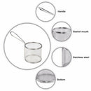 2Pcs Of Set Mini Round Fries Basket Oil Strainer French Fries Chef Kitchen