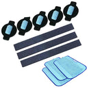 5pcs Wet Sponges + 3pcs Wet Pro-Clean Mopping Cloth + 3pcs Wheel Tires for