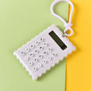 Newest Plastic Casing 8 Digits Electronic Mini Calculator Keychain Random Col LJ