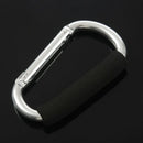 14 cm large D shape aluminum alloy carabiner soft handle shopping hook