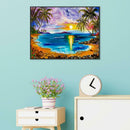 5D DIY Full Drill Diamond Painting Sun Lake Cross Stitch Embroidery Kit