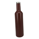 Stainless Steel Water Bottle Insulated Metal Sports Gym Drinks Flask Brown