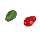 50PCs Gift Mixed Crystal Glass Faceted Teardrop Beads 11x8mm