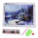 Christmas Snow House 5D Diamond Painting DIY Cross Stitch Kit 16 x 12 Inch
