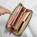 Women Wallet Zipper Leather Bag Crative Character Printed Wallets Long Clut N1V5