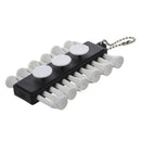 Golf Tee Golf Wooden Tee holder with 3 ball marker and Keychain